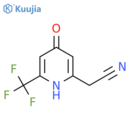 4-Hydroxy-2-(trifluoromethyl)pyridine-6-acetonitrile structure