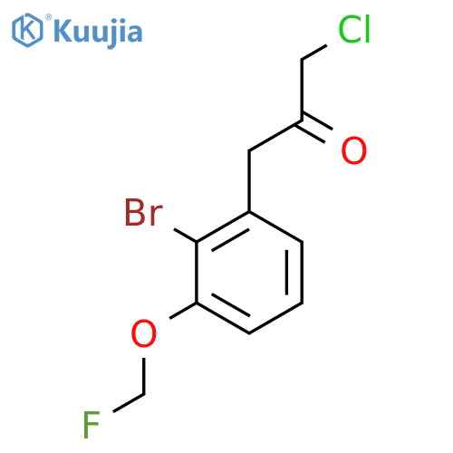 1-(2-Bromo-3-(fluoromethoxy)phenyl)-3-chloropropan-2-one structure