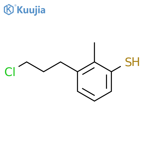 3-(3-Chloropropyl)-2-methylthiophenol structure