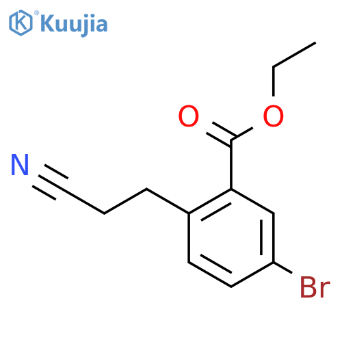 Ethyl 5-bromo-2-(2-cyanoethyl)benzoate structure