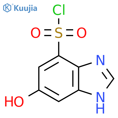 6-Hydroxy-1H-benzimidazole-4-sulfonyl chloride structure