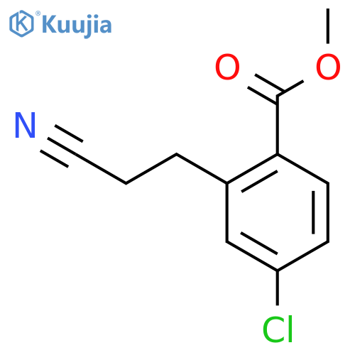 Methyl 4-chloro-2-(2-cyanoethyl)benzoate structure
