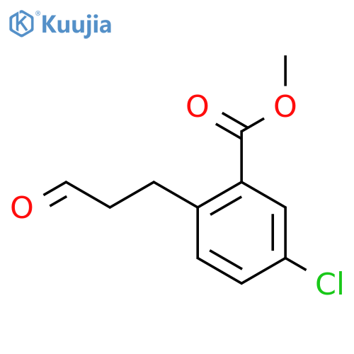 Methyl 5-chloro-2-(3-oxopropyl)benzoate structure