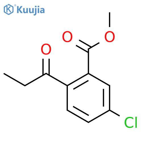 Methyl 5-chloro-2-propionylbenzoate structure