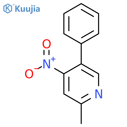 2-Methyl-4-nitro-5-phenylpyridine structure