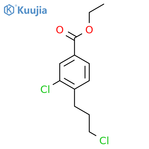 Ethyl 3-chloro-4-(3-chloropropyl)benzoate structure