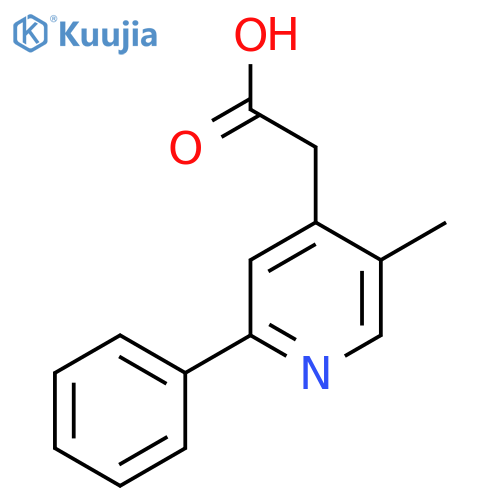 5-Methyl-2-phenylpyridine-4-acetic acid structure
