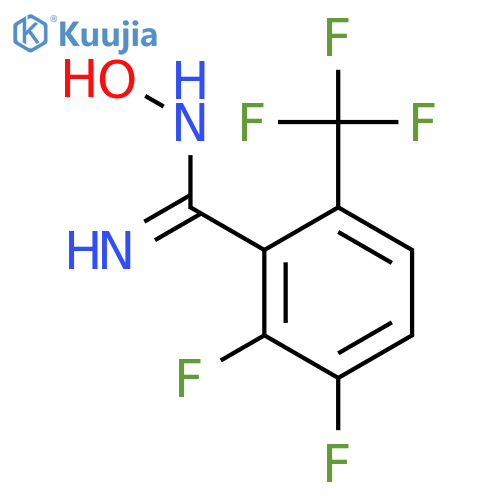 2,3-Difluoro-N-hydroxy-6-(trifluoromethyl)benzimidamide structure