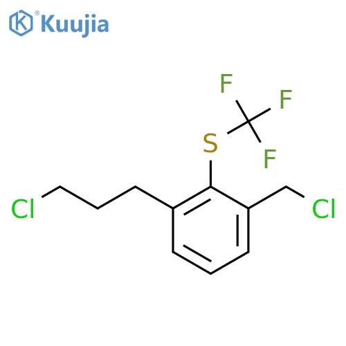 3-(3-Chloropropyl)-2-(trifluoromethylthio)benzyl chloride structure