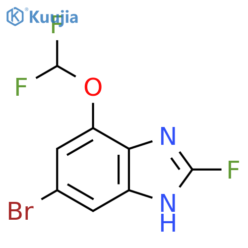 6-Bromo-4-difluoromethoxy-2-fluoro-1H-benzimidazole structure
