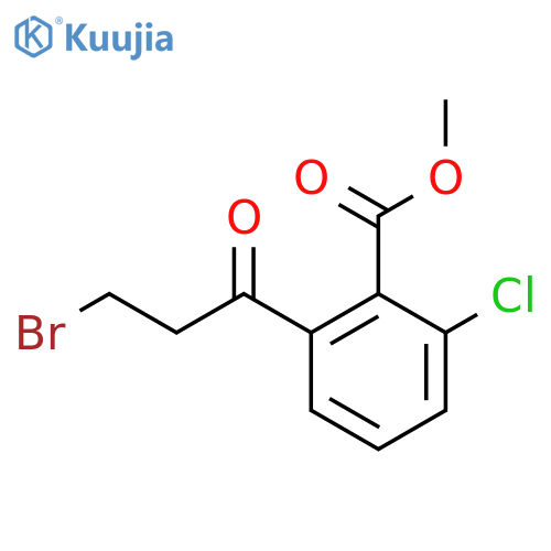 Methyl 2-(3-bromopropanoyl)-6-chlorobenzoate structure