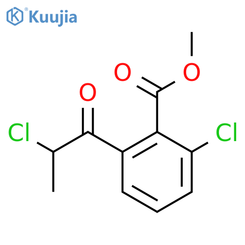 Methyl 2-chloro-6-(2-chloropropanoyl)benzoate structure