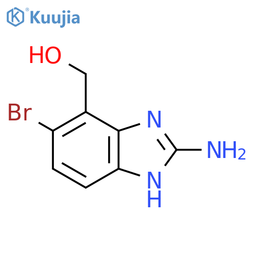 2-Amino-6-bromo-7-hydroxymethyl-1H-benzimidazole structure