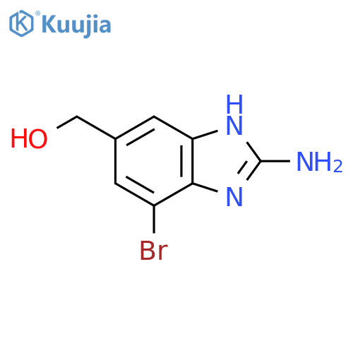 2-Amino-7-bromo-5-hydroxymethyl-1H-benzimidazole structure
