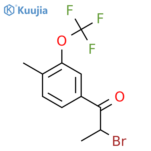 4-(2-Bromopropanoyl)-2-(trifluoromethoxy)toluene structure