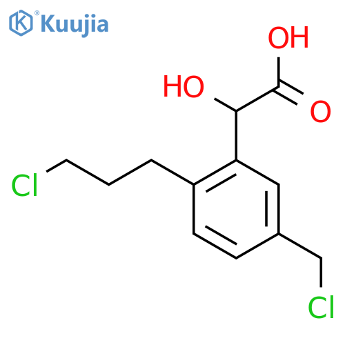 5-(Chloromethyl)-2-(3-chloropropyl)mandelic acid structure