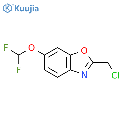 2-(Chloromethyl)-6-(difluoromethoxy)benzo[d]oxazole structure