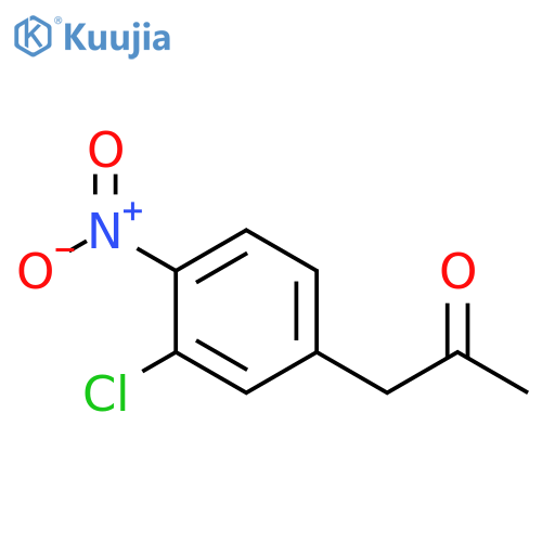 2-Propanone, 1-(3-chloro-4-nitrophenyl)- structure