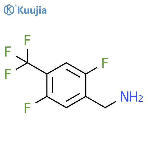 Benzenemethanamine, 2,5-difluoro-4-(trifluoromethyl)- structure