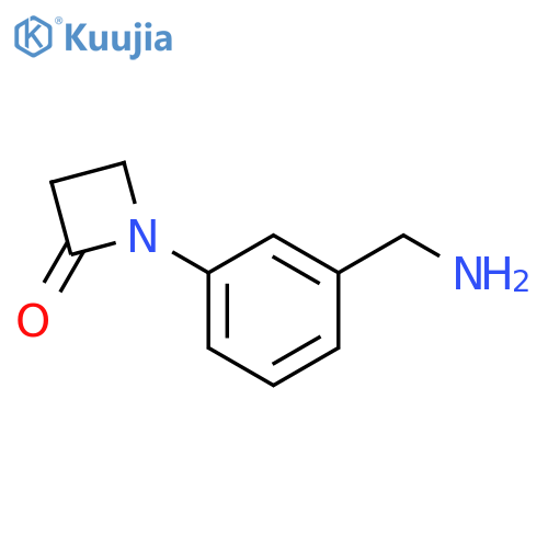 1-[3-(aminomethyl)phenyl]azetidin-2-one structure