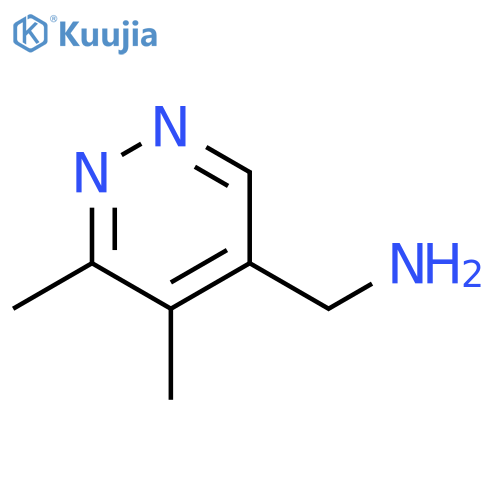 1-(5,6-dimethylpyridazin-4-yl)methanamine structure