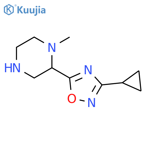 Piperazine, 2-(3-cyclopropyl-1,2,4-oxadiazol-5-yl)-1-methyl- structure