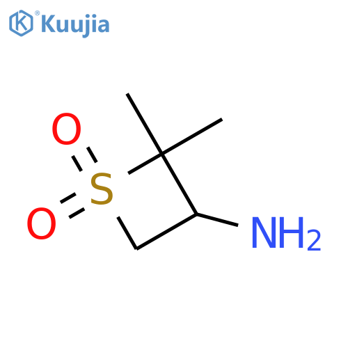 3-amino-2,2-dimethyl-1lambda6-thietane-1,1-dione structure