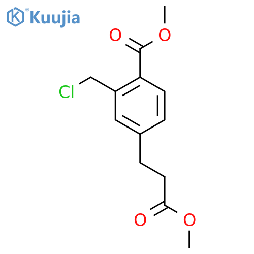 Methyl 2-(chloromethyl)-4-(3-methoxy-3-oxopropyl)benzoate structure