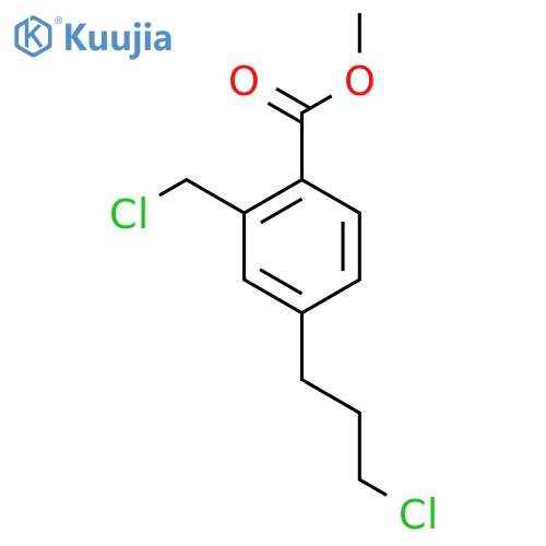 Methyl 2-(chloromethyl)-4-(3-chloropropyl)benzoate structure