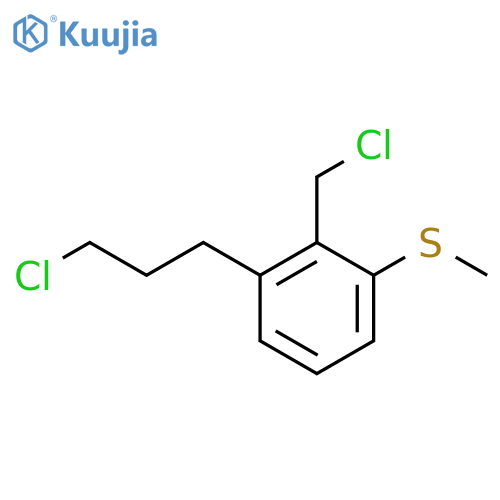 2-(3-Chloropropyl)-6-(methylthio)benzyl chloride structure