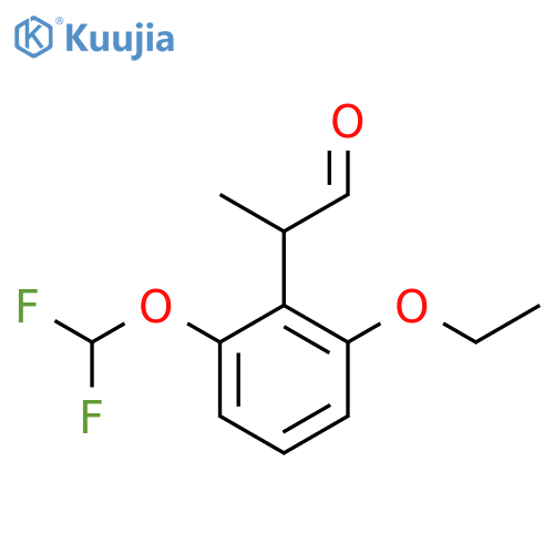 2-(Difluoromethoxy)-6-ethoxyphenylpropanal structure