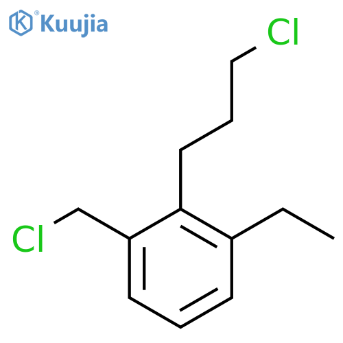 2-(3-Chloropropyl)-3-ethylbenzyl chloride structure