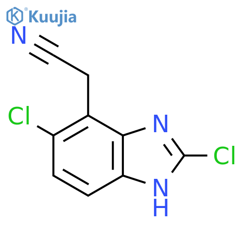 2,5-Dichloro-1H-benzimidazole-4-acetonitrile structure