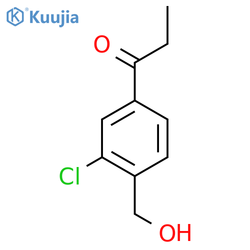 1-(3-Chloro-4-(hydroxymethyl)phenyl)propan-1-one structure