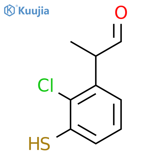 2-Chloro-3-mercaptophenylpropanal structure