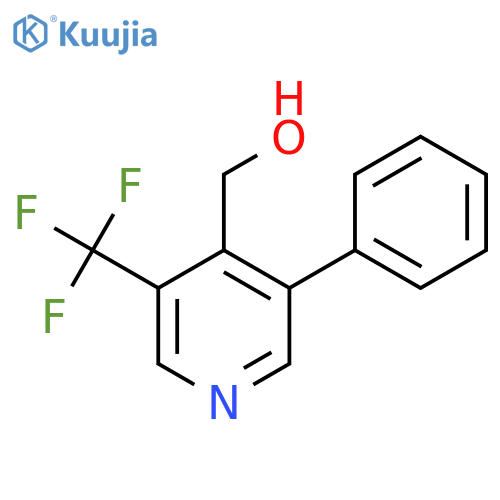 3-Phenyl-5-(trifluoromethyl)pyridine-4-methanol structure