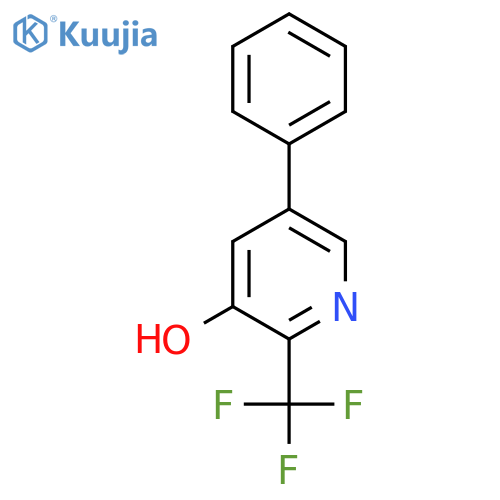 3-Hydroxy-5-phenyl-2-(trifluoromethyl)pyridine structure