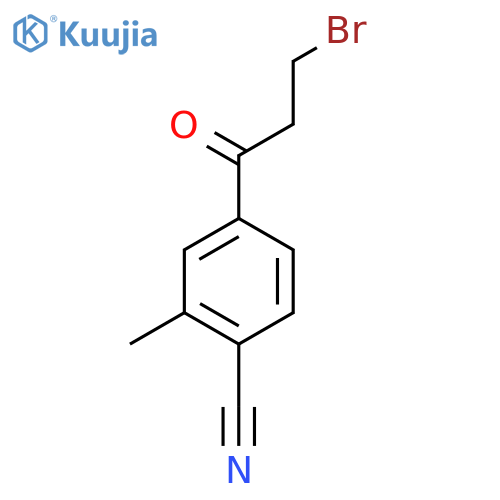 4-(3-Bromopropanoyl)-2-methylbenzonitrile structure