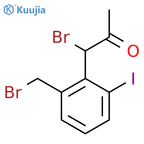 1-Bromo-1-(2-(bromomethyl)-6-iodophenyl)propan-2-one structure