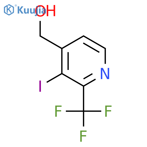 (3-Iodo-2-(trifluoromethyl)pyridin-4-yl)methanol structure