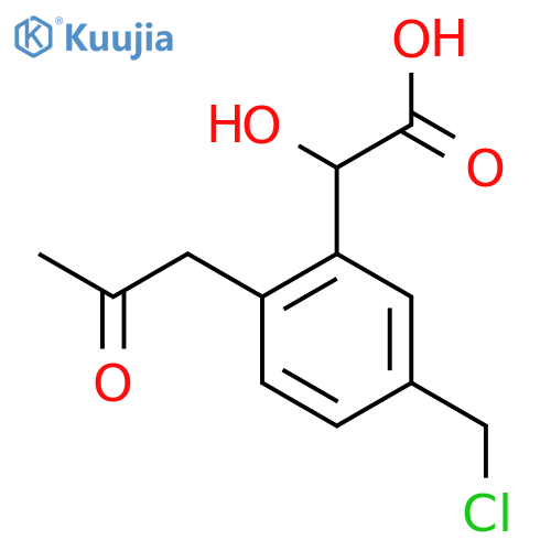 5-(Chloromethyl)-2-(2-oxopropyl)mandelic acid structure