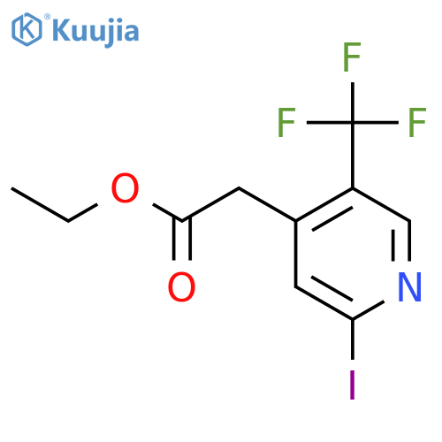 Ethyl 2-iodo-5-(trifluoromethyl)pyridine-4-acetate structure