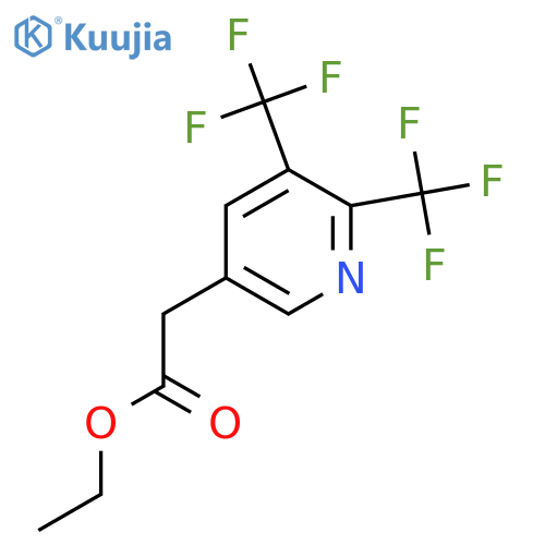 Ethyl 2,3-bis(trifluoromethyl)pyridine-5-acetate structure