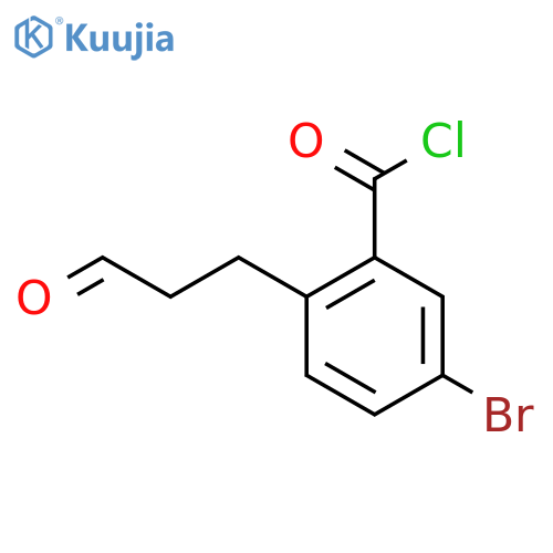 5-Bromo-2-(3-oxopropyl)benzoyl chloride structure