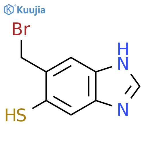 5-Bromomethyl-6-mercapto-1H-benzimidazole structure