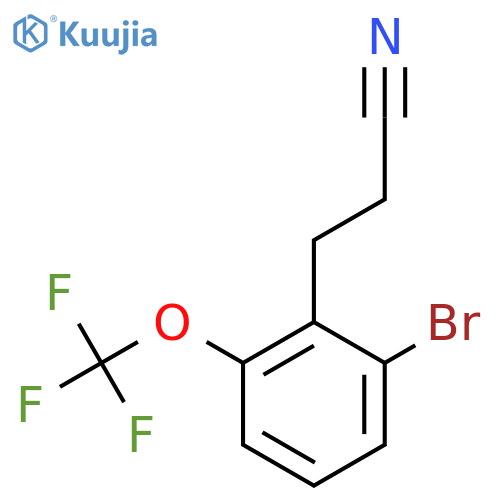 3-(2-Bromo-6-(trifluoromethoxy)phenyl)propanenitrile structure