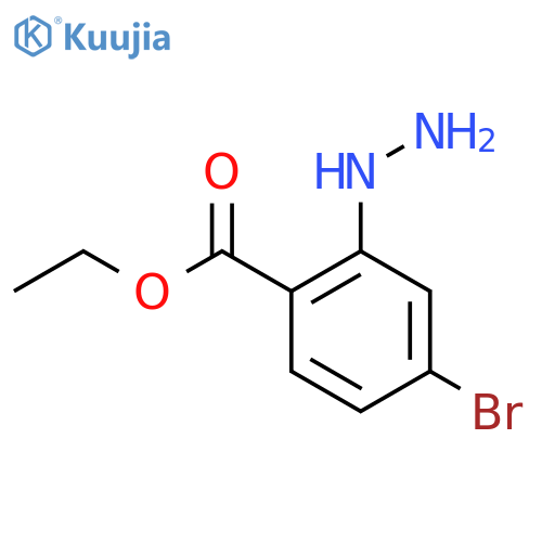 Ethyl 4-bromo-2-hydrazinylbenzoate structure