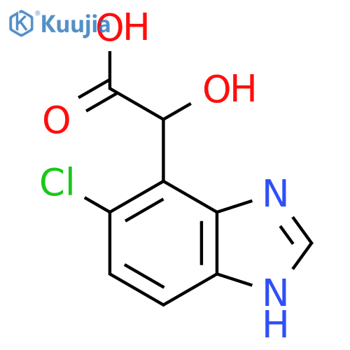 2-(5-Chloro-1H-benzo[d]imidazol-4-yl)-2-hydroxyacetic acid structure