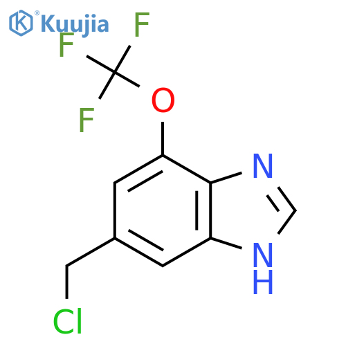 6-Chloromethyl-4-trifluoromethoxy-1H-benzimidazole structure