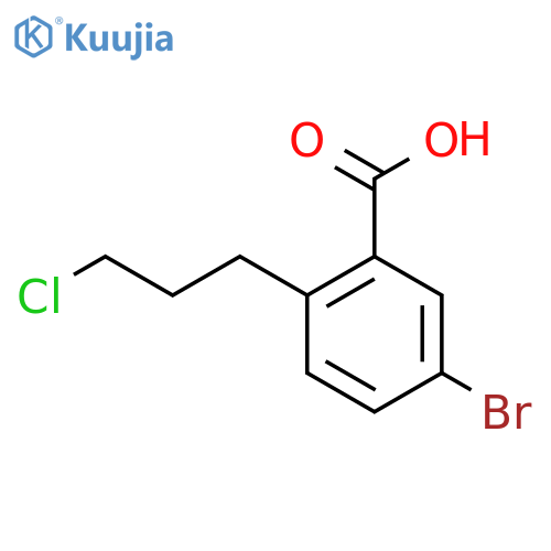 5-Bromo-2-(3-chloropropyl)benzoic acid structure